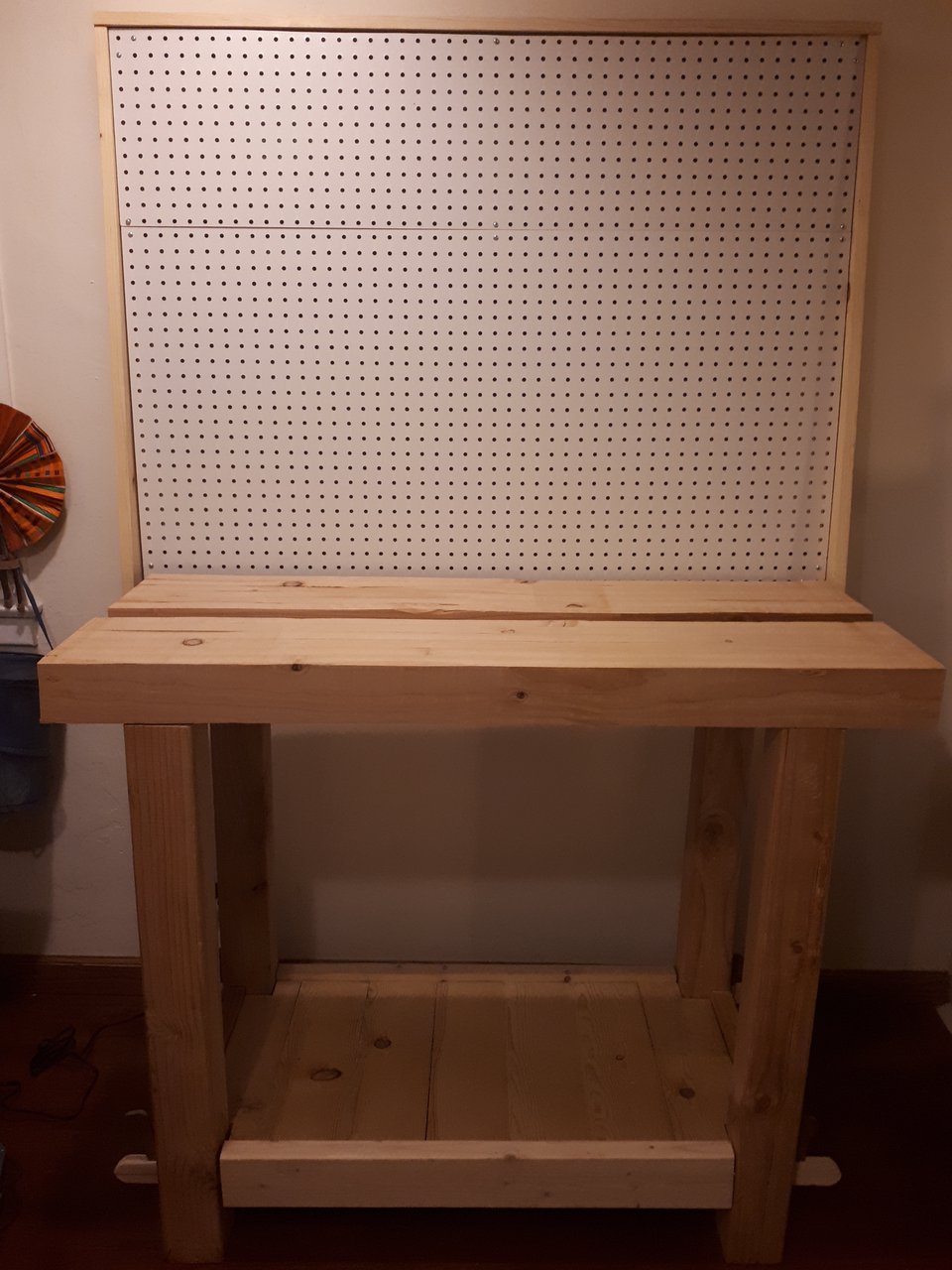 Pegboard panel